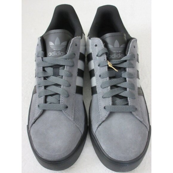 Adidas Men's Campus Vulc Grey Black Classic Casual Shoes JQ6359 Sizes NIB - Picture 3 of 5